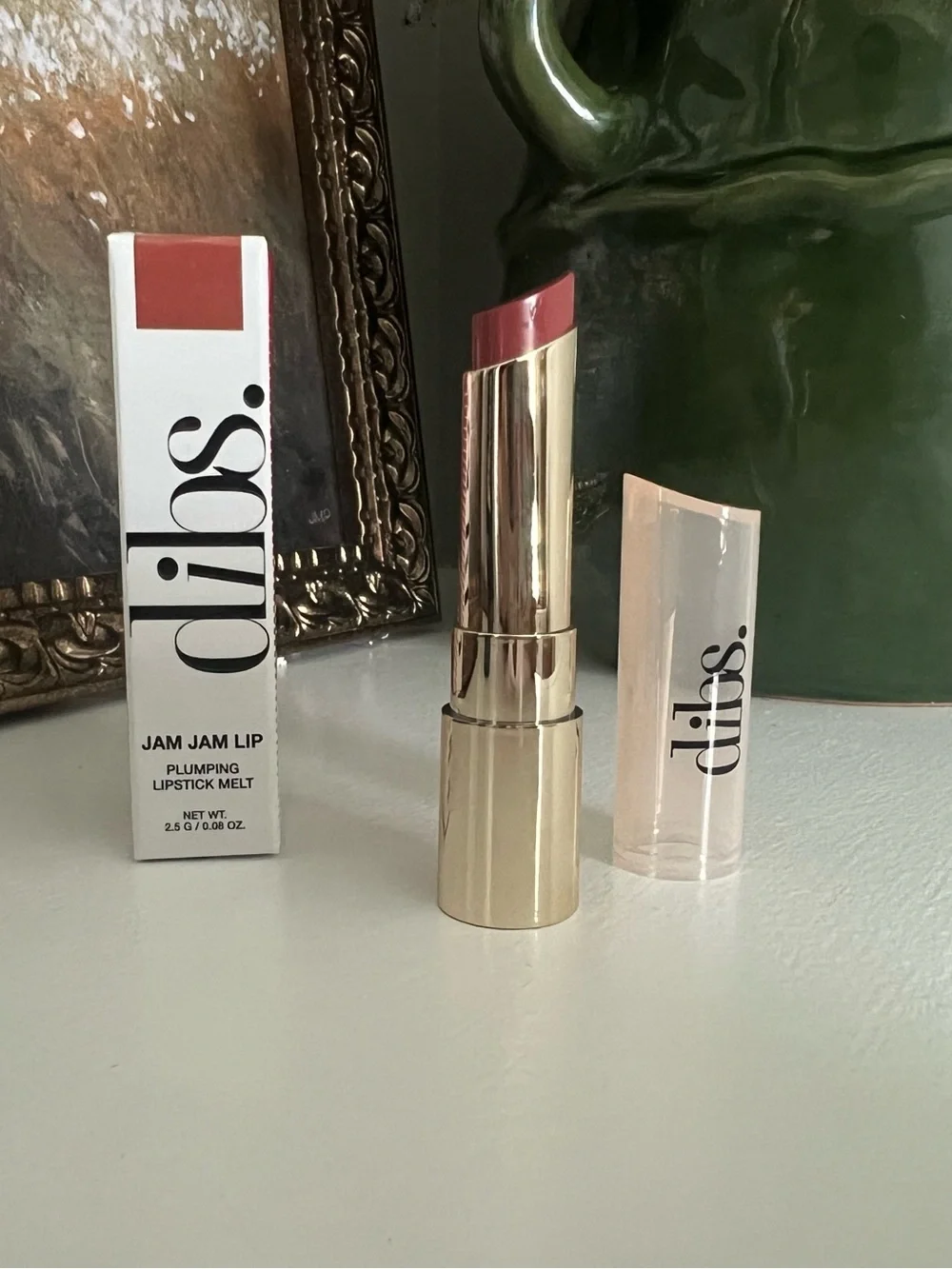 dibs. Jam Jam Lip Plumping Lipstick Melt — Rose Mauve